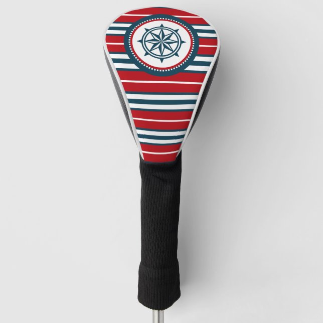 Nautical design golf head cover (Front)