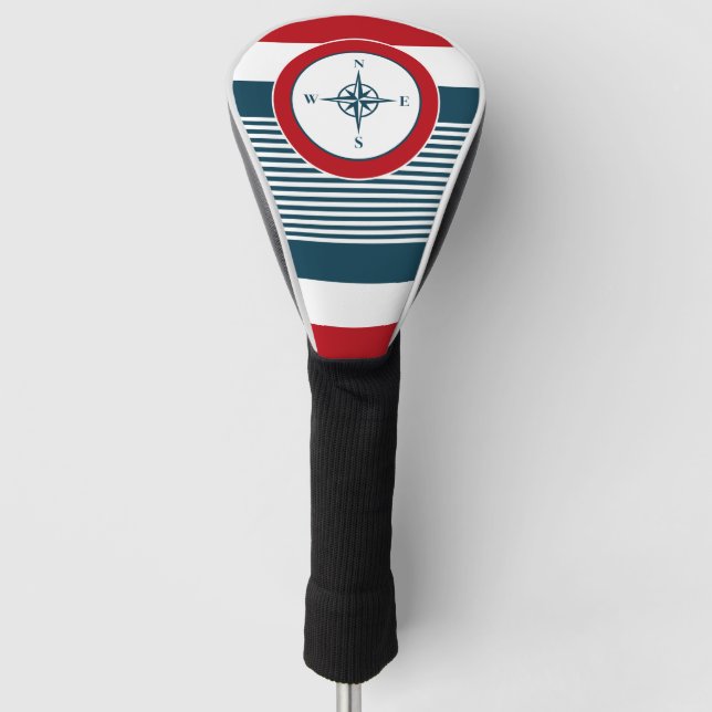 Nautical design golf head cover (Front)