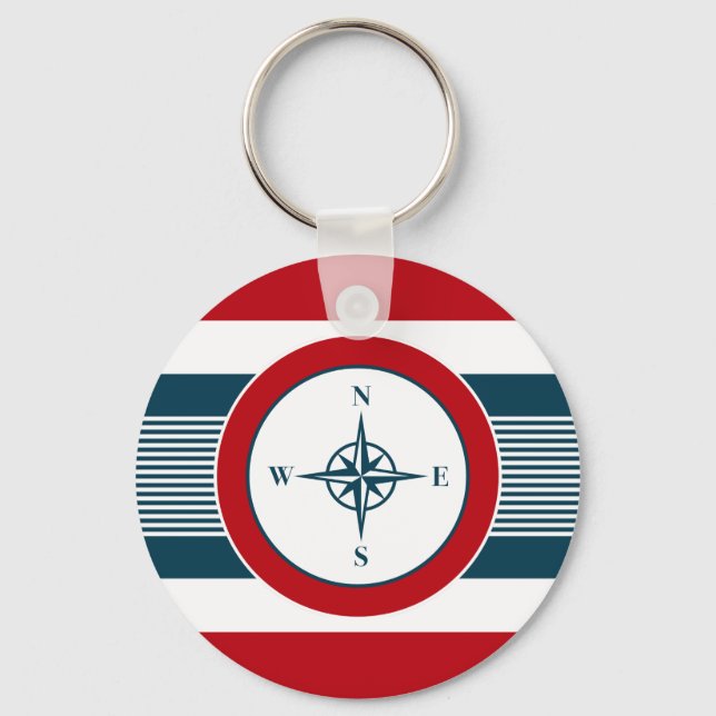 Nautical design key ring (Front)