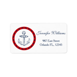 Nautical design label