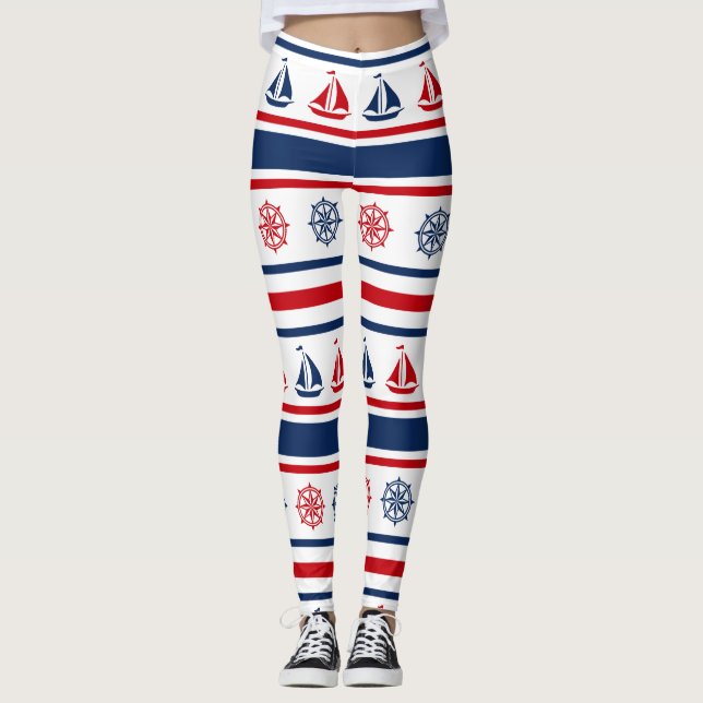 Nautical design leggings (Front)