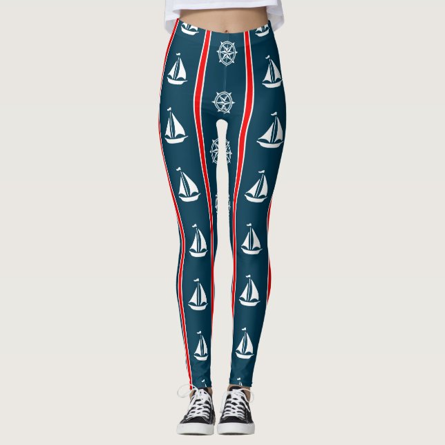 Nautical design leggings (Front)