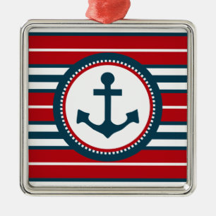 Nautical design metal tree decoration