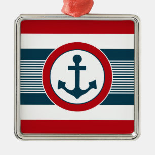 Nautical design metal tree decoration