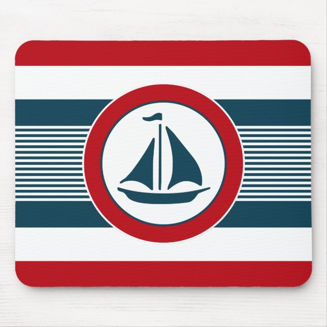 Nautical design mouse mat (Front)