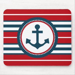 Nautical design mouse mat