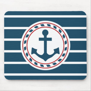 Nautical design mouse mat