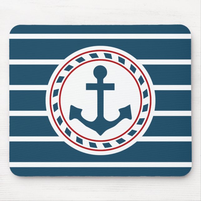 Nautical design mouse mat (Front)