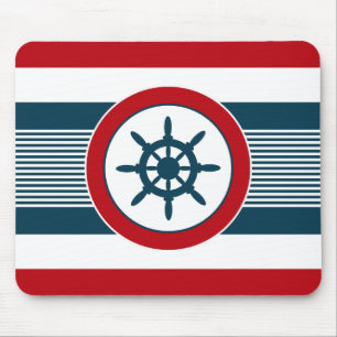 Nautical design mouse mat