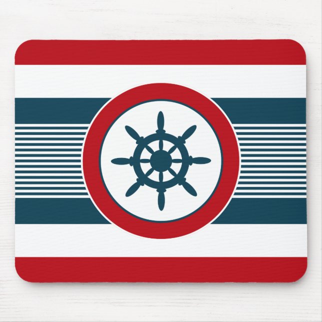 Nautical design mouse mat (Front)