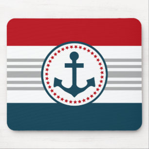 Nautical design mouse mat