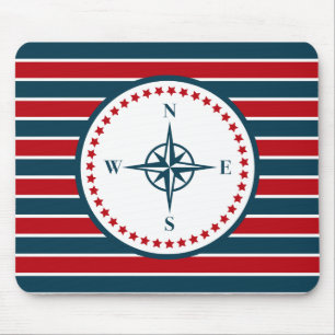 Nautical design mouse mat