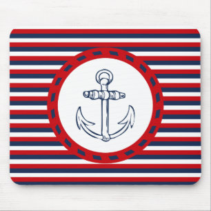 Nautical design mouse mat