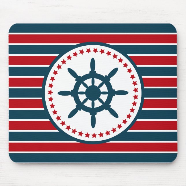 Nautical design mouse mat (Front)