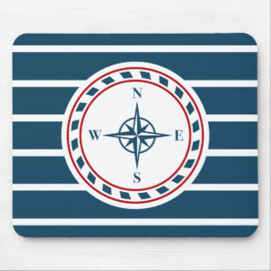 Nautical design mouse mat