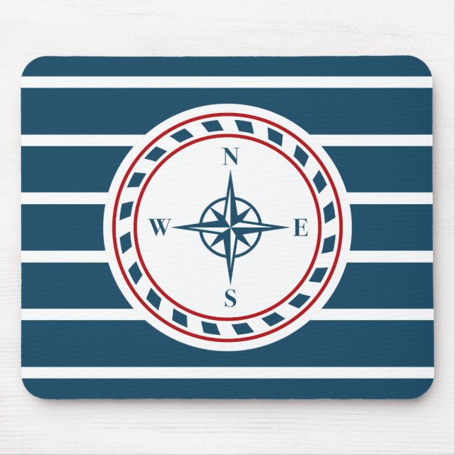Nautical design mouse mat (Front)