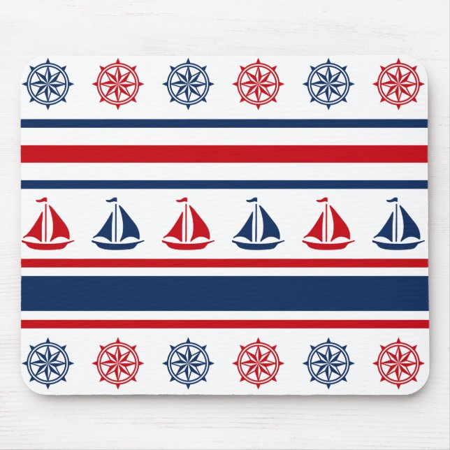 Nautical design mouse mat (Front)