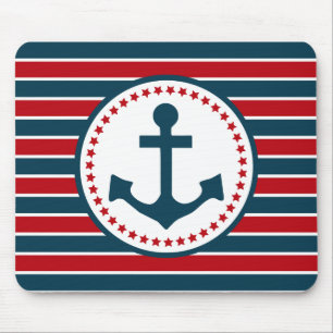 Nautical design mouse mat