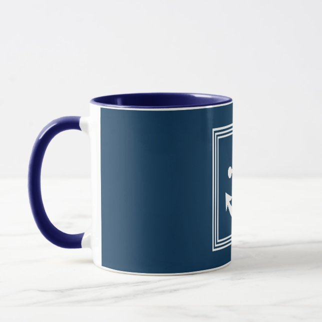 Nautical design mug (Left)
