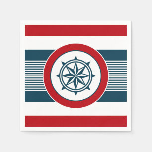 Nautical design napkin