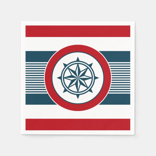 Nautical design napkin (Front)