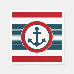 Nautical design napkin