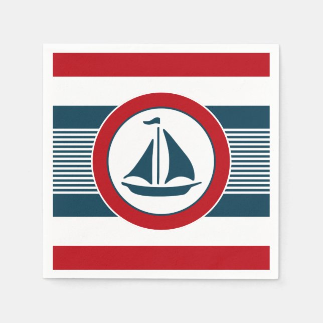 Nautical design napkin (Front)