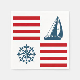 Nautical design napkin