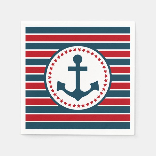 Nautical design napkin (Front)
