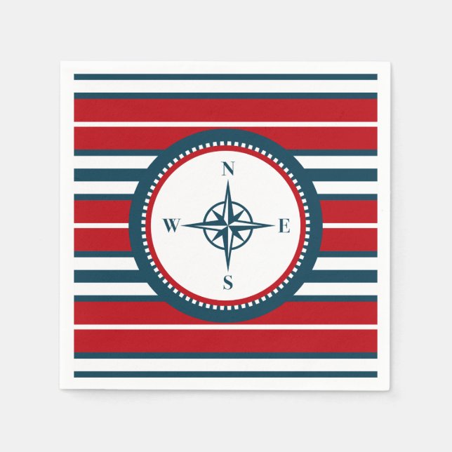 Nautical design napkin (Front)