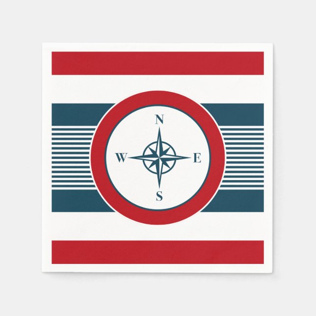 Nautical design napkin (Front)