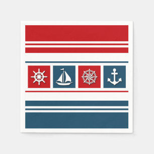 Nautical design napkin