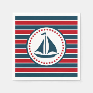 Nautical design napkin