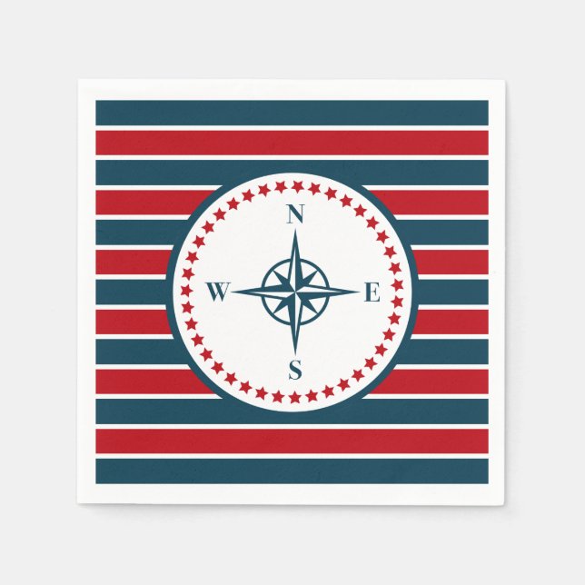 Nautical design napkin (Front)