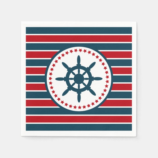 Nautical design napkin (Front)