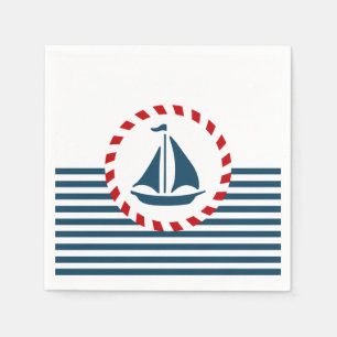Nautical design napkin
