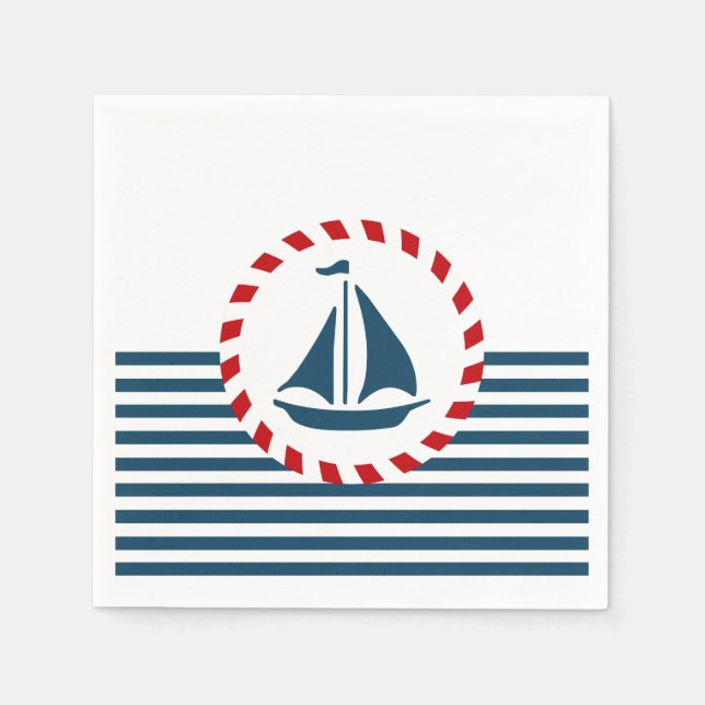 Nautical design napkin (Front)