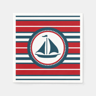 Nautical design napkin