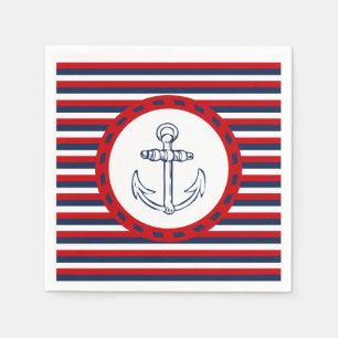 Nautical design napkin