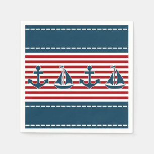 Nautical design napkin