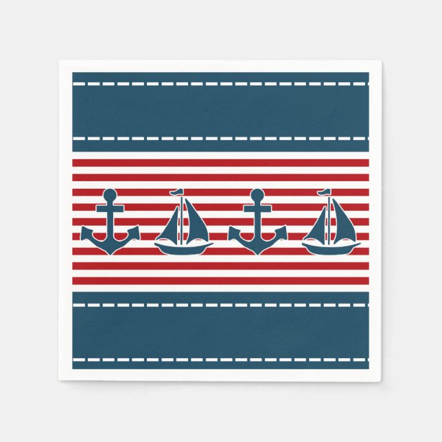 Nautical design napkin (Front)