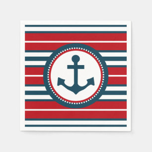 Nautical design napkin
