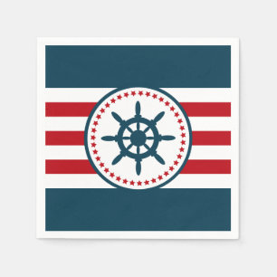 Nautical design napkin