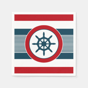 Nautical design napkin