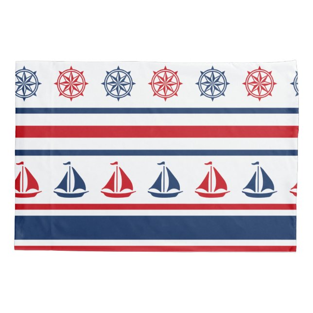 Nautical design pillowcase (Back)