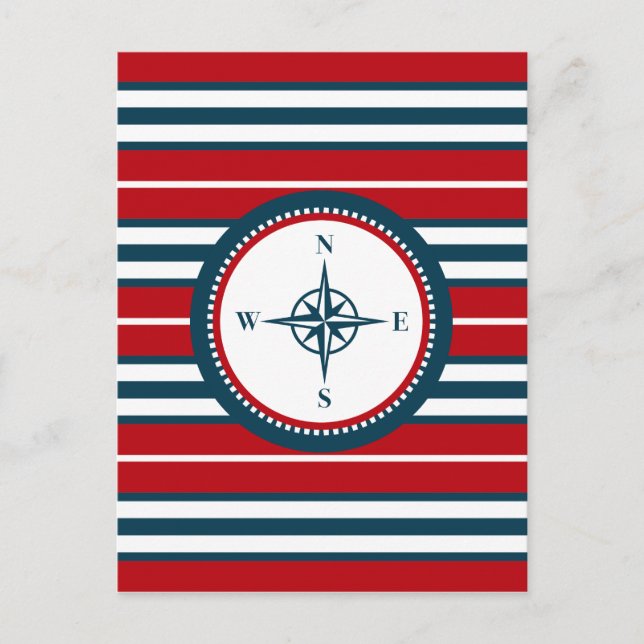 Nautical design postcard (Front)