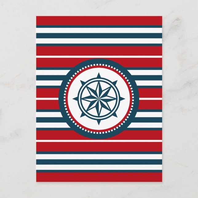 Nautical design postcard (Front)