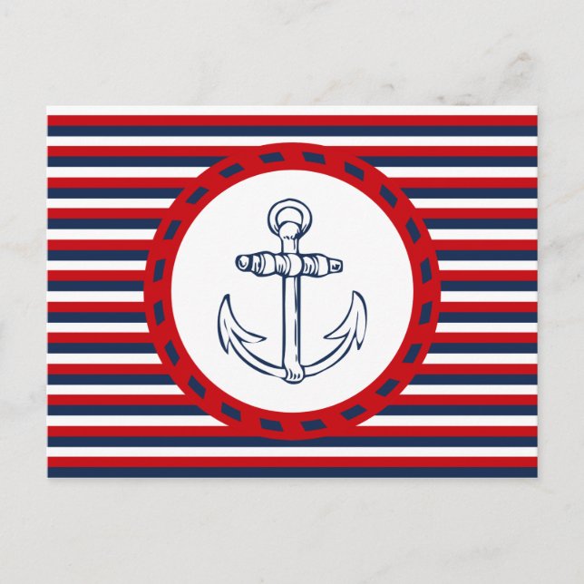 Nautical design postcard (Front)