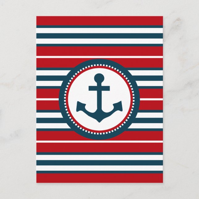 Nautical design postcard (Front)