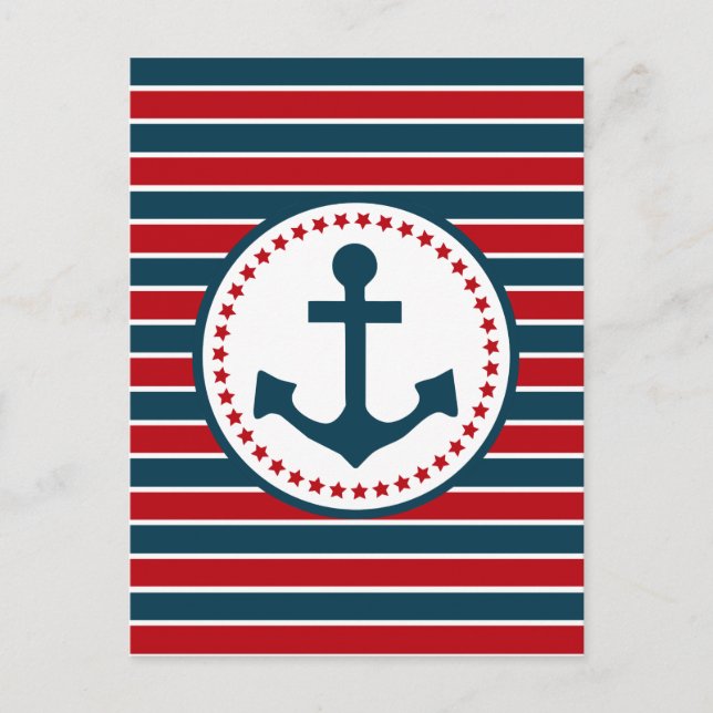 Nautical design postcard (Front)